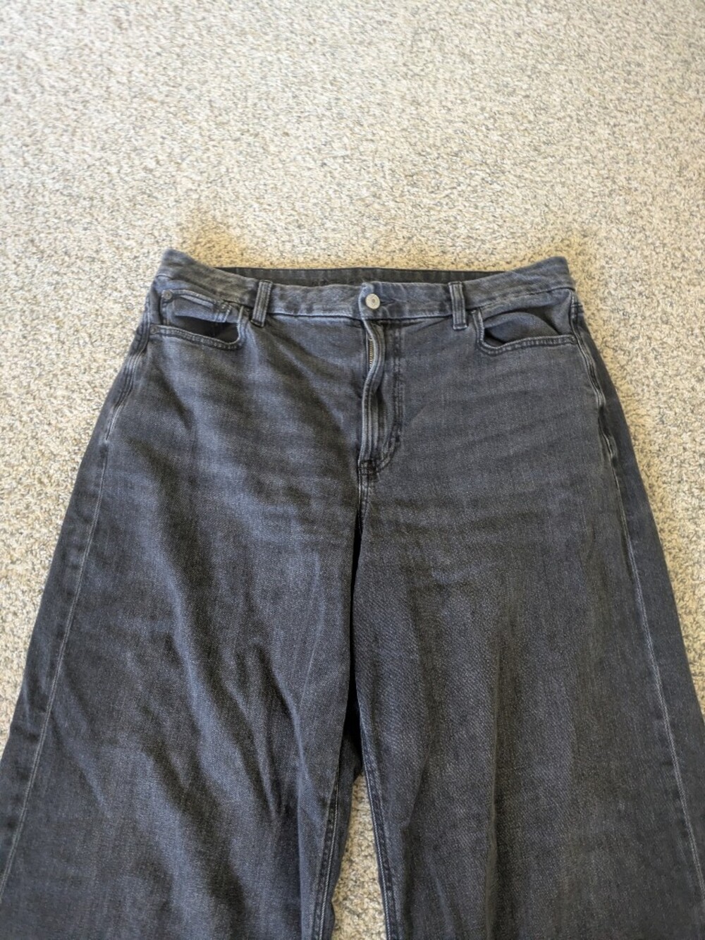 American Eagle Curvy Super High Rise Baggy Wide Leg Jeans - Picture 4 of 9